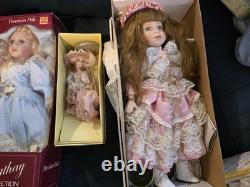 Huge lot of Vintage, Porcelain, Modern Dolls / Collectables, Baby Carriage