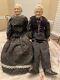 Incredible Vintage William Wallace Jr Grandma & Grandpa Porcelain Dolls
