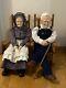 Incredible Vintage William Wallace Jr Grandma & Grandpa Porcelain Dolls-32/36