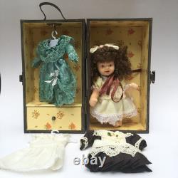In Original Box Vintage Porcelain Doll Set Accessories Girls Toys Collectible