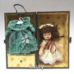 In Original Box Vintage Porcelain Doll Set Accessories Girls Toys Collectible