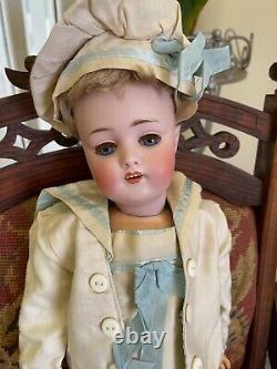JD Kestner Antique Bisque Doll 168Rare Square Teeth 18 Boy