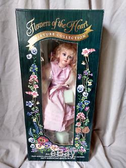 Jan McLean Primrose II Flowers of the Heart Rare 1996 Porcelain Doll COA Box VTG