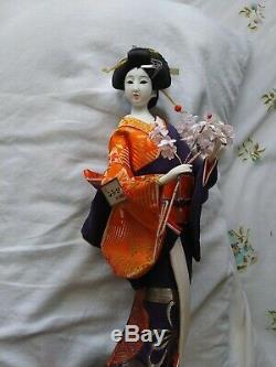 Japanese Geisha Doll porcelain. Kimono 20 Japan vintage. Winner