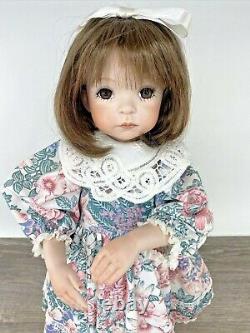 Jenny Expressions by Dianna Effner Vntg 1992 18 Porcelain Girl Doll Brown OOAK