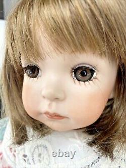 Jenny Expressions by Dianna Effner Vntg 1992 18 Porcelain Girl Doll Brown OOAK