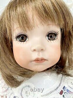 Jenny Expressions by Dianna Effner Vntg 1992 18 Porcelain Girl Doll Brown OOAK