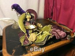 Jester Doll Vintage Hand Crafted Gothic Collectors Porcelain Fabric 75cm/29