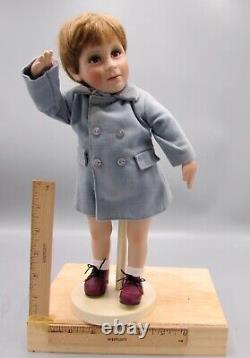 John John JFK Jr Farewell Salute Danbury Mint Porcelain Doll Elke Hutchens NEW