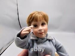 John John JFK Jr Farewell Salute Danbury Mint Porcelain Doll Elke Hutchens NEW