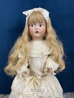 Kämmer & Reinhardt Porcelain Doll #117 n Flirty Eyes Open Mouth 24in
