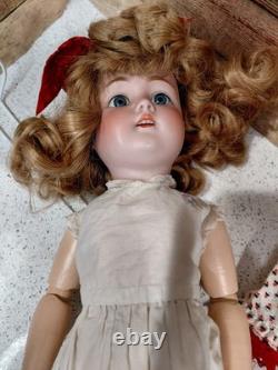 Kestner 168. 19.5 Damaged Beautiful Costume