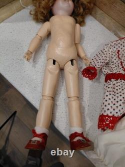 Kestner 168. 19.5 Damaged Beautiful Costume