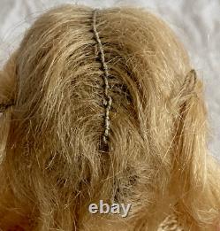 Kestner 4-1/2 Dollhouse Doll Bisque Porcelain 184.3 Germany Blonde Yellow Boots