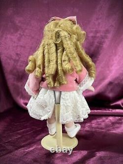 Kestner JDK #221 Googly Eye Germany Bisque Porcelain Dolls Repro Pink Costume 9