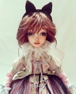 Ksenia. Handmade doll, Boudoir Collectible Art Doll, Vintage Doll, Antique doll