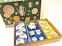 LA2/ Vintage Doll Mum Doll Coffee Tea Service Dinnerware Porcelain Set Antique