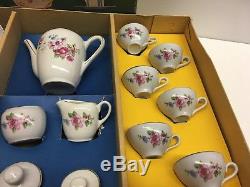 LA2/ Vintage Doll Mum Doll Coffee Tea Service Dinnerware Porcelain Set Antique