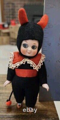 LITTLE IMP' 5.5 Kestner or Hertwig GOOGLY Eye Bisque Doll Halloween