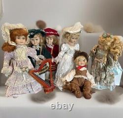 LOT6pc VINTAGE PORCELAIN DOLLS