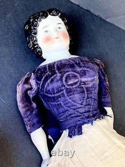 Large Antique German China Doll 25 1915