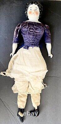 Large Antique German China Doll 25 1915