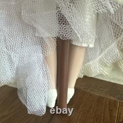 Large Victorian Porcelain Doll with Curly Red Hair Pink Lace Dress Collectible