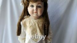 Large Vintage Hand-Made Full Porcelain Doll Signed, Hendrix withStand Very Nice