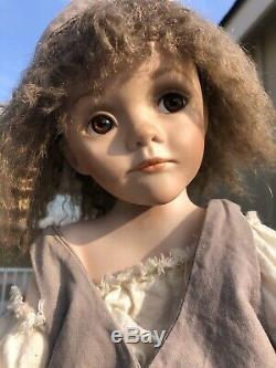 Les Miserables Porcelain Doll Little Cosette Musical Mop And Bucket Used