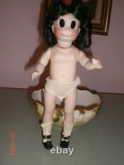 Little LULU Vintage porcelain doll signed doll