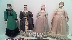 Little Women Dolls Vintage Handmade Porcelain Mary Award Winners Fawn Zeller