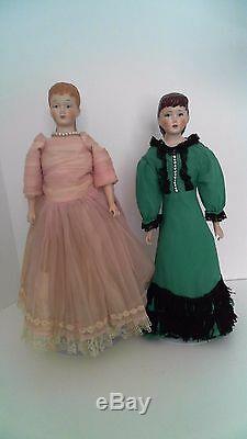 Little Women Dolls Vintage Handmade Porcelain Mary Award Winners Fawn Zeller