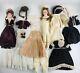 Lot 2 Antique German French Dolls Porcelain Bisque 16 Glass Eyes Teeth Victoria
