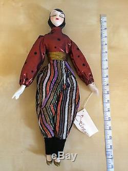 Lot 3 Vintage Porcelain Musical Collection VTG Harlequin Dolls 17 HERITAGE