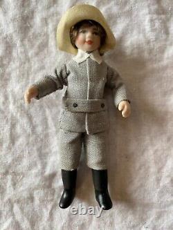 Lot 6 Doll Collection Antique Bisque Mignonette Dollhouse 3-4 German Black Boot