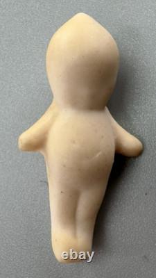 Lot (6) Vtg MINIATURE KEWPIE Doll Porcelain Bisque Celluloid BROWN Teeny TINY