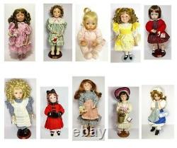 Lot of 11 Dianna Effner collector collectable dolls ranging rare to common