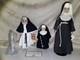 Lot Of 3 Vintage Porcelain Nun Dolls Dynasty Doll Collection With Coa Stand Rosary