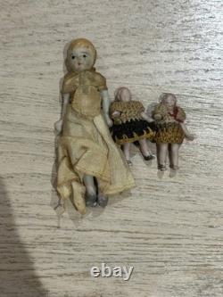 Lot of 4 Antique Porcelain Dolls