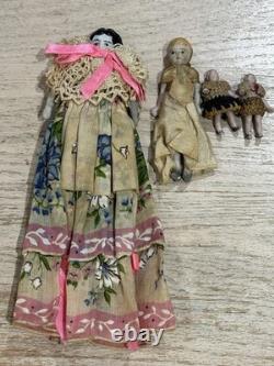 Lot of 4 Antique Porcelain Dolls