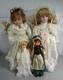 Lot Of 4 Vintage Porcelain & Plastic Collectible Dolls Period Costumes
