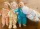 Lot Of 4 Vintage Yolanda Bello Cutest Babies Porcelain Dolls Signed As Is