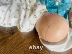 Lot of 4 Vintage Yolanda Bello Cutest Babies Porcelain Dolls Signed AS IS