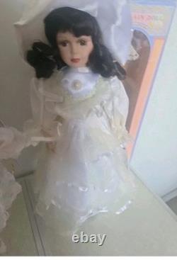 Lot of 5 Vintage Porcelain Dolls MYD 1988 + Cathay Collection Victorian Style