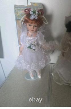 Lot of 5 Vintage Porcelain Dolls MYD 1988 + Cathay Collection Victorian Style
