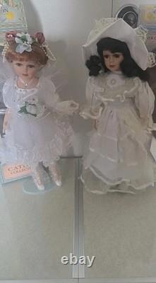 Lot of 5 Vintage Porcelain Dolls MYD 1988 + Cathay Collection Victorian Style