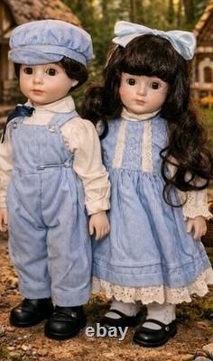 Lot of 5 Vintage Porcelain Dolls MYD 1988 + Cathay Collection Victorian Style