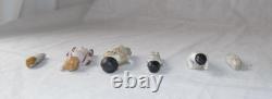 Lot of 6 Antique Miniature Bisque Dolls Unmarked German/Victorian Era