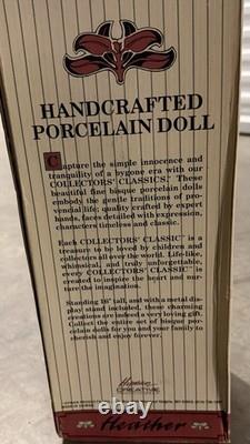 Lot of 7 Vintage 1980s-1990s Porcelain Collector Dolls New in Boxes with COA