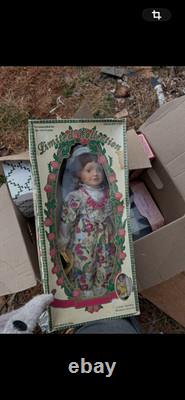 Lot of 9 Vintage Porcelain Collector Dolls New in Boxes Some without boxes